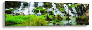 Obraz - vodopády se zelení (170x50 cm)