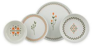 Jídelní sada 24 ks pestrobarevná/porcelán