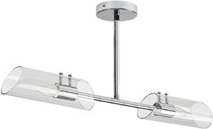 Rabalux Teodoro stropní světlo 2x12 W chrom-průhledná 75030