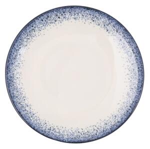 Jídelní sada 24 ks bílá/modrá/porcelán