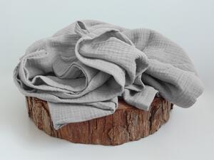 Nelly Mušelínový ručník - Šedý 45x100 cm