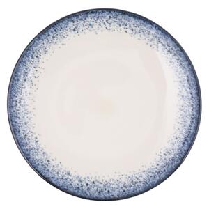 Jídelní sada 24 ks bílá/modrá/porcelán