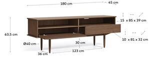 TV stolek nilaca 180 x 63,5 cm ořech