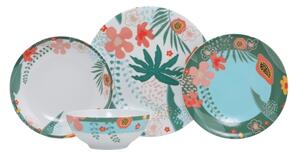 Jídelní sada 24 ks pestrobarevná/porcelán