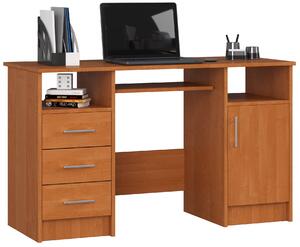 Ak furniture Volně stojící psací stůl Ana 124 cm olše