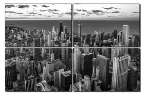 Obraz na plátně - Mrakodrapy v Chicagu 1268QE (90x60 cm)