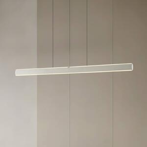 Lucande LED závěsné světlo Arvon, hliníkové provedení, 117 cm, stmívatelné,, stmívatelný, Hliník / šedá / zinek, Obývací pokoj / jídelna, kov, Moderní