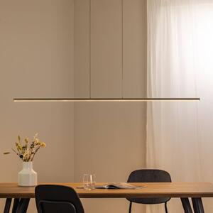 Nowodvorski Lighting Závěsné světlo LED BAR, olivově zelené, délka 150 cm, kov, 32 W, Zelená, Obývací pokoj / jídelna, Hliník, Moderní
