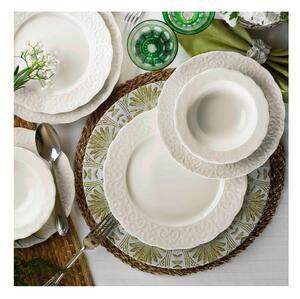 Jídelní sada 24 ks bílá/porcelán