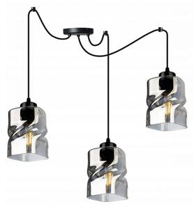 Light for home - Závěsná lampa, nastavitelná, moderní se skleněnými stínidly SPIDER NIKI 2195/3, E27