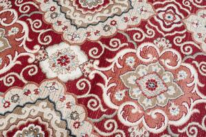 Makro Abra Kusový koberec klasický DUBAI T604A červený Rozměr: 80x150 cm