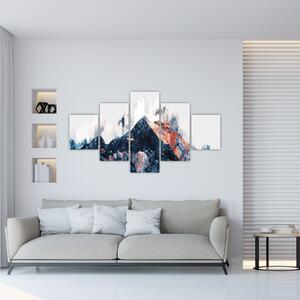 Obraz - Abstraktní hora (125x70 cm)