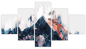 Obraz - Abstraktní hora (125x70 cm)
