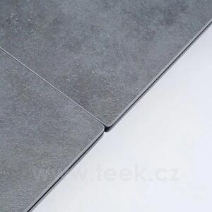 Fast Hliníkový rozkládací jídelní stůl Allsize, Fast, obdélníkový 220-270x100x76 cm, rám hliník barva metallic grey, deska keramika kat. R1 dekor Night