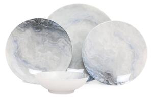 Jídelní sada 24 ks hnědá/porcelán