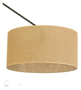 LED Nastavitelný lustr na tyči GORTA 1xE27/60W/230V juta