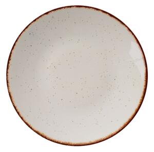Jídelní sada 24 ks béžová/hnědá/porcelán