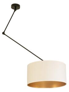 LED Nastavitelný lustr na tyči GORTA 1xE27/60W/230V bílá/zlatá