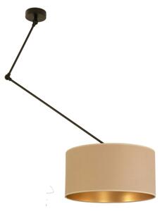 LED Nastavitelný lustr na tyči GORTA 1xE27/60W/230V béžová/zlatá