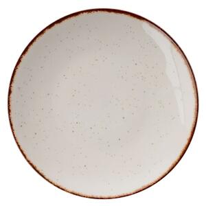 Jídelní sada 24 ks béžová/hnědá/porcelán