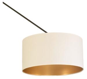 LED Nastavitelný lustr na tyči GORTA 1xE27/60W/230V bílá/zlatá