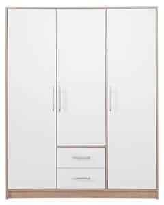 SMART sb | šatní skříň SR2 | 150 cm | sonoma/bílá