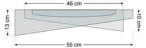 LED Stropní svítidlo GALAXY MODERN LED/24W/230V pr. 55 cm černá/zlatá