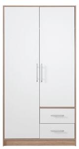 SMART sb | šatní skříň SR3 | 100 cm | sonoma/bílá