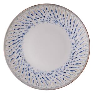 Jídelní sada 24 ks modrá/béžová/porcelán