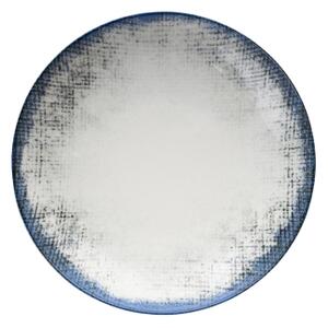 Jídelní sada 24 ks bílá/modrá/porcelán