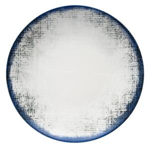Jídelní sada 24 ks bílá/modrá/porcelán