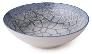 Jídelní sada 24 ks modrá/porcelán