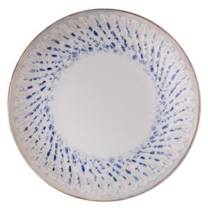 Jídelní sada 24 ks modrá/béžová/porcelán