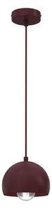 Lustr na lanku SOOL 1xE27/15W/230V pr. 15 cm burgundy