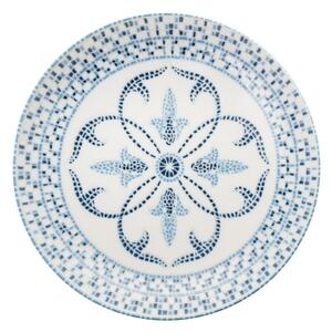Jídelní sada 24 ks modrá/porcelán