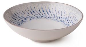 Jídelní sada 24 ks modrá/béžová/porcelán