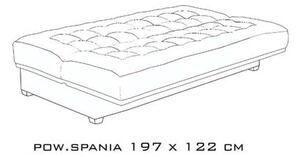 Sedací sestava TOFFI 3+1 | rozkládací + úložný prostor | VÝBĚR TKANIN a ODSTÍNU DŘEVA
