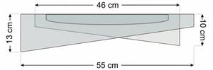 LED Stropní svítidlo GALAXY MODERN LED/24W/230V pr. 55 cm modrá/stříbrná