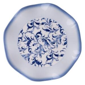 Jídelní sada 24 ks modrá/porcelán