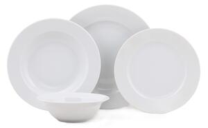 Jídelní sada 24 ks bílá/porcelán