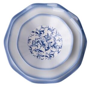 Jídelní sada 24 ks modrá/porcelán