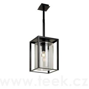 Royal Botania Venkovní závěsné světlo Dome Ceiling Short, Royal Botania, rám hliník anthracite, clear glass, 4 W, vč. LED žárovky