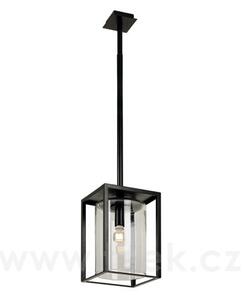 Royal Botania Venkovní závěsné světlo Dome Ceiling Short, Royal Botania, rám hliník anthracite, clear glass, 4 W, vč. LED žárovky