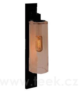 Royal Botania Venkovní světlo nástěnné Dome Wall, Royal Botania, 20x20x72 cm, rám hliník anthracite, clear glass, 4 W, napájení kabelem, vč. LED žárovky