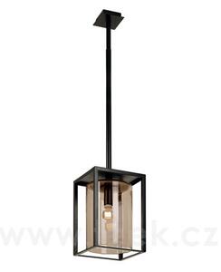 Royal Botania Venkovní závěsné světlo Dome Ceiling Short, Royal Botania, rám hliník anthracite, clear glass, 4 W, vč. LED žárovky
