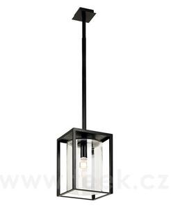Royal Botania Venkovní závěsné světlo Dome Ceiling Short, Royal Botania, rám hliník anthracite, clear glass, 4 W, vč. LED žárovky