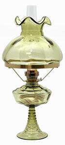 Sklárna Častolovice - Petrolejová lampa Milada - lesní zelená - komplet 2