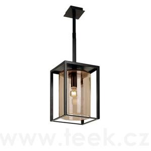 Royal Botania Venkovní závěsné světlo Dome Ceiling Short, Royal Botania, rám hliník anthracite, clear glass, 4 W, vč. LED žárovky