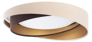 LED Stropní svítidlo GALAXY MODERN LED/24W/230V pr. 55 cm béžová/hnědá/zlatá