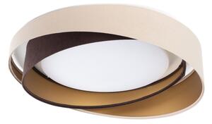 LED Stropní svítidlo GALAXY MODERN LED/24W/230V pr. 55 cm béžová/hnědá/zlatá